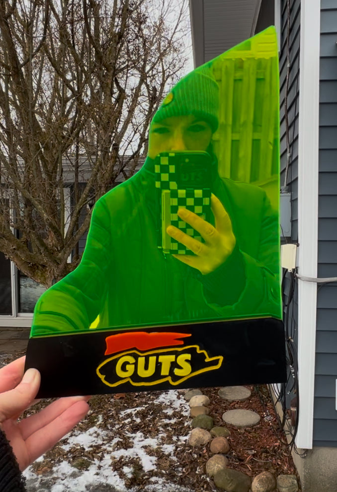 GUTS Aggro Crag Retro 90's Wall Art Mirror