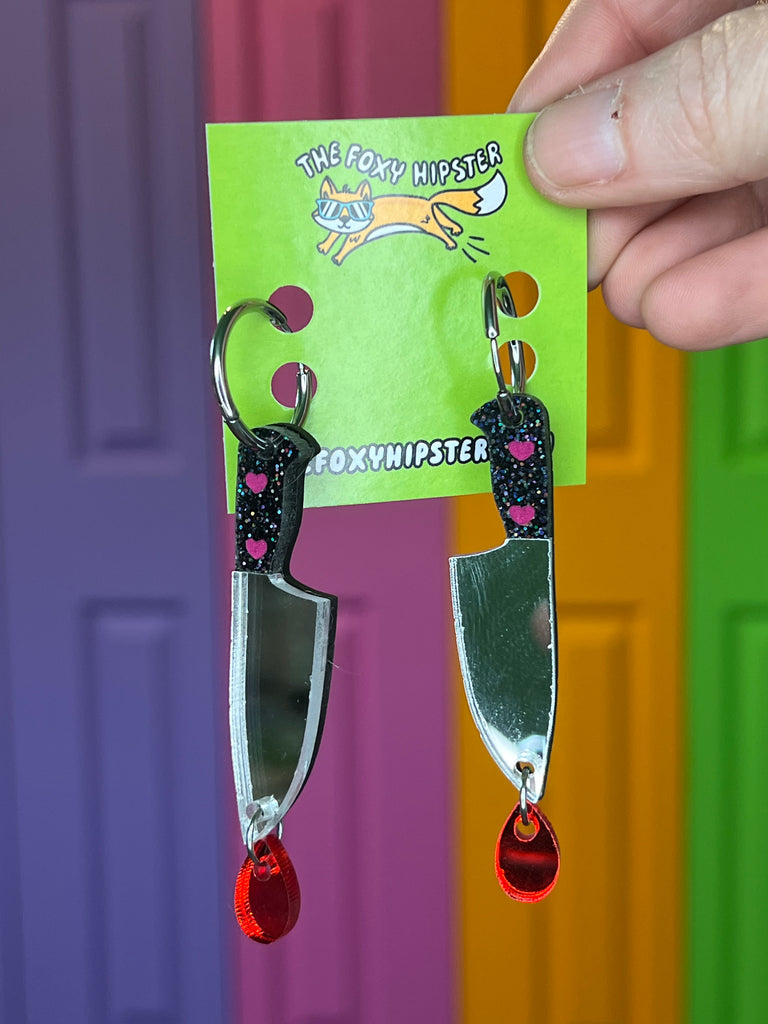 Knife Dangle Earrings