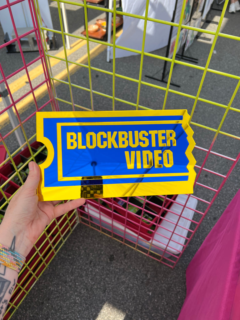 Blockbuster Video 90's Wall Art Mirror