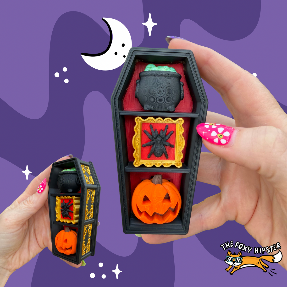Bookshelf Coffin Option 1 Spooky Fidget Clicker