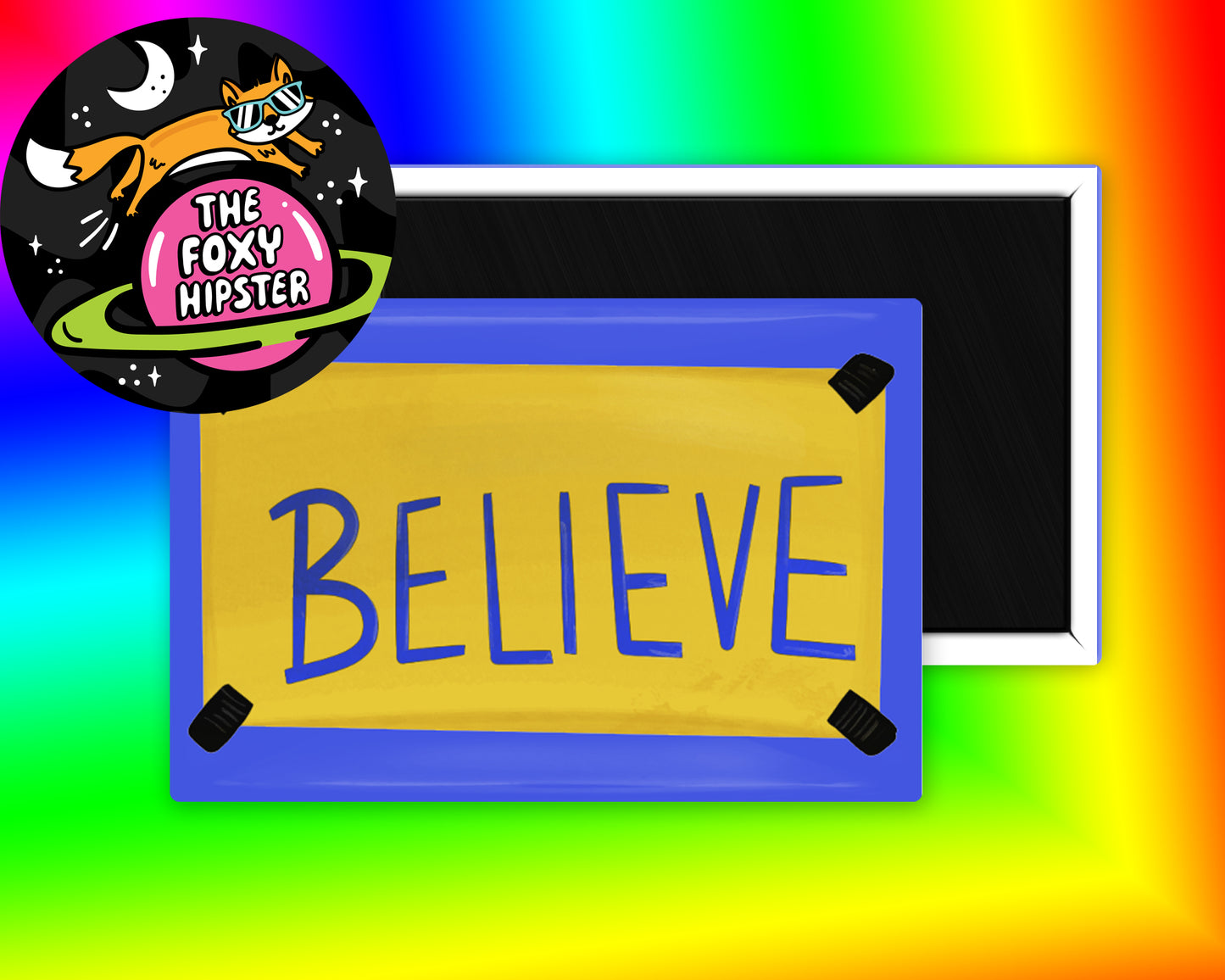 Ted Lasso BELIEVE sign Fridge Magnet