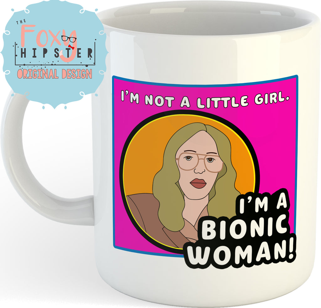 Bill Haverchuck Bionic Woman 11oz coffee mug Freaks and Geeks