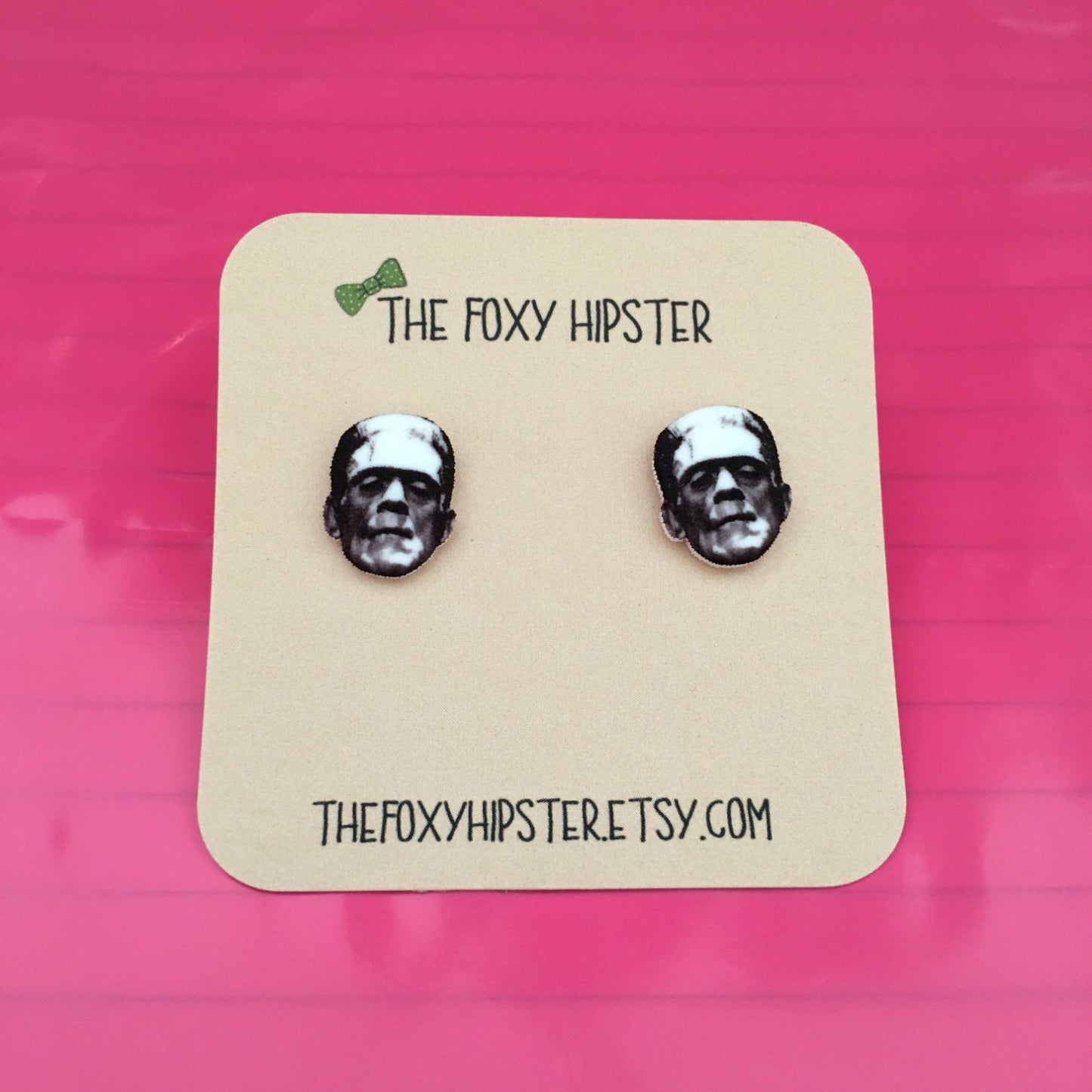 Frankenstein and Stud Earrings