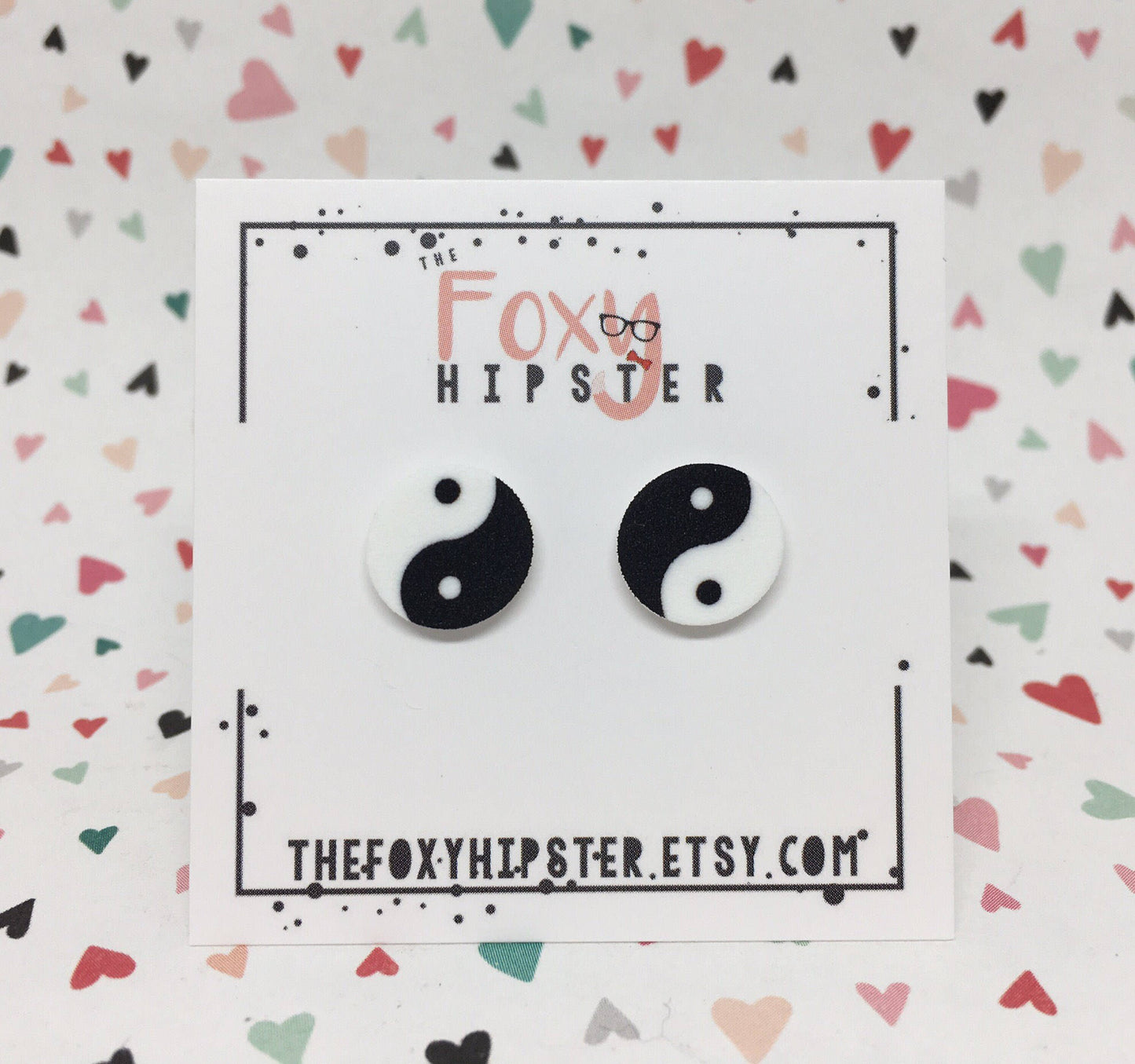 Yin Yang Stud Earrings