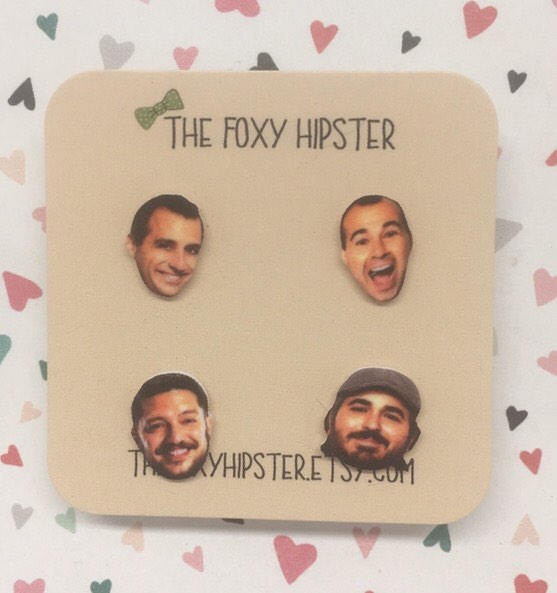 Impractical Jokers Inspired Stud Earrings The Foxy Hipster