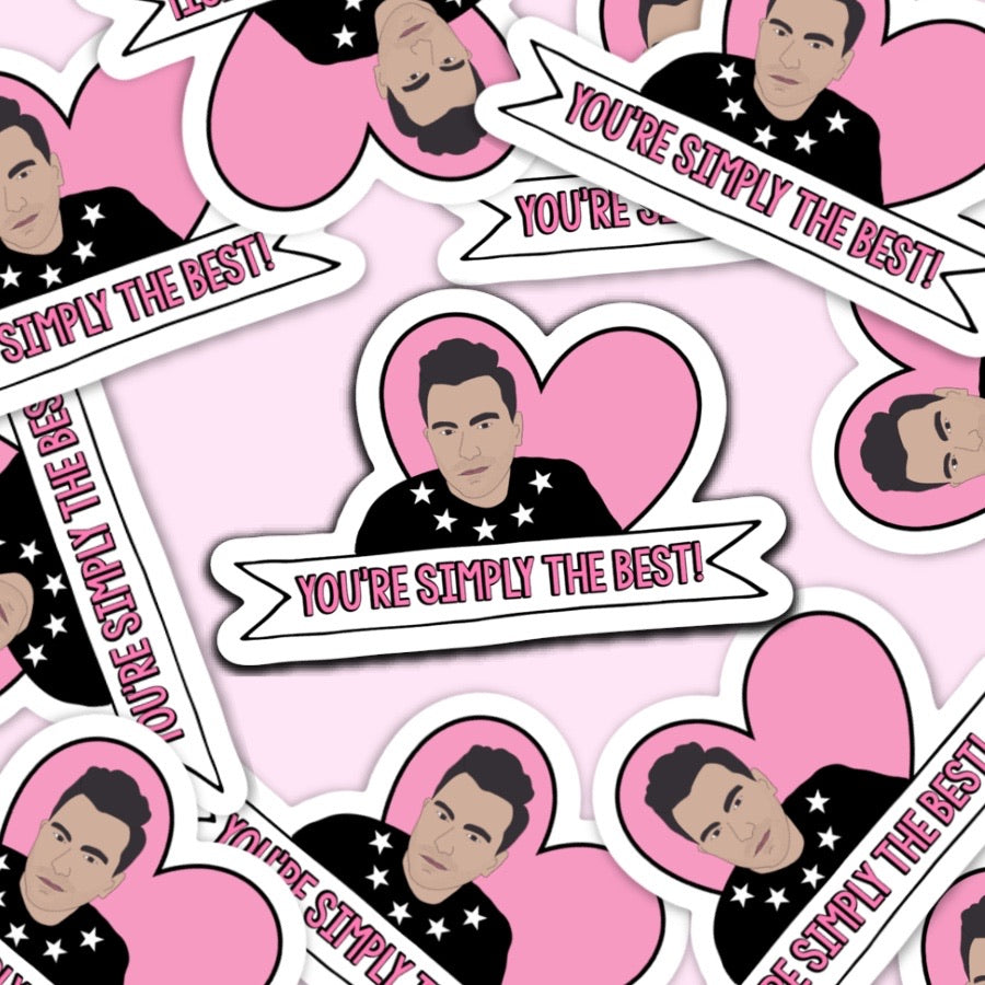 David Simply The Best Vinyl Sticker