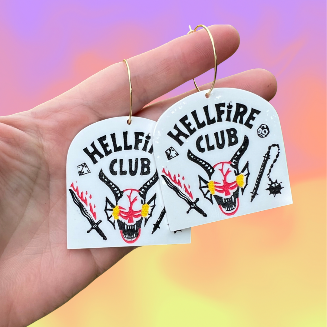 Hellfire Club Hoop Earrings
