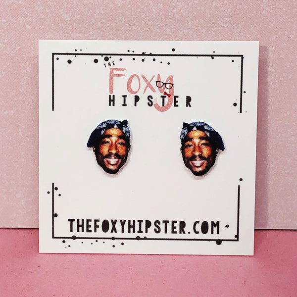 Tupac Stud Earrings