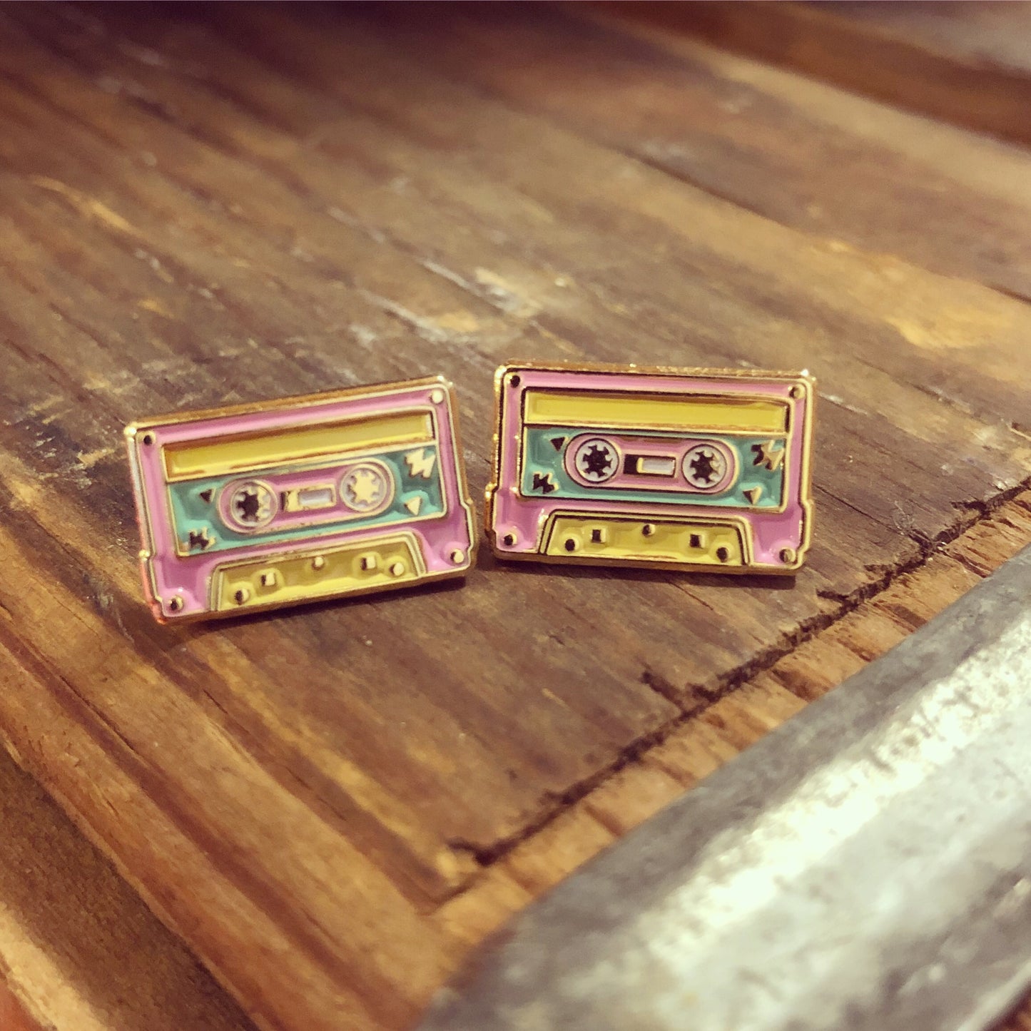 Mixtape Enamel Earrings