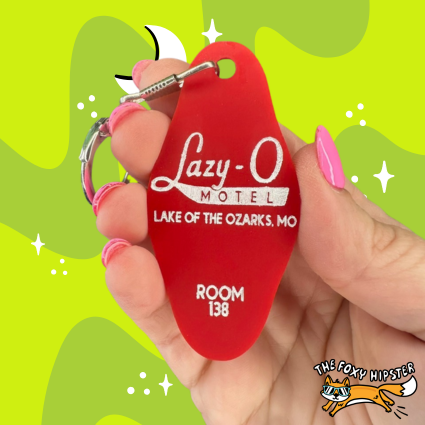 Lazy O Motel Ozark Keychain