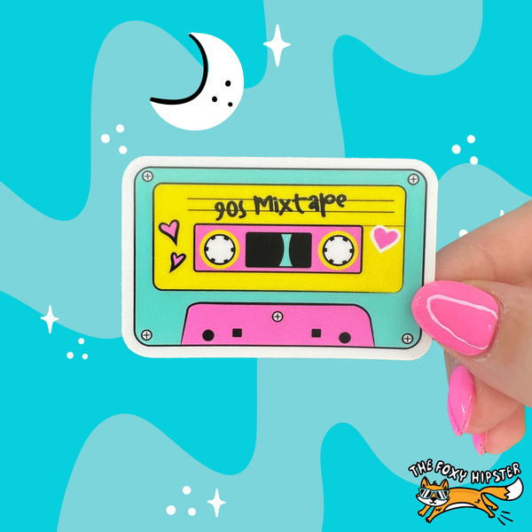 90’s Mix Tape Vinyl Sticker