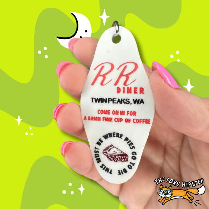 RR Diner Twin Peaks Keychain