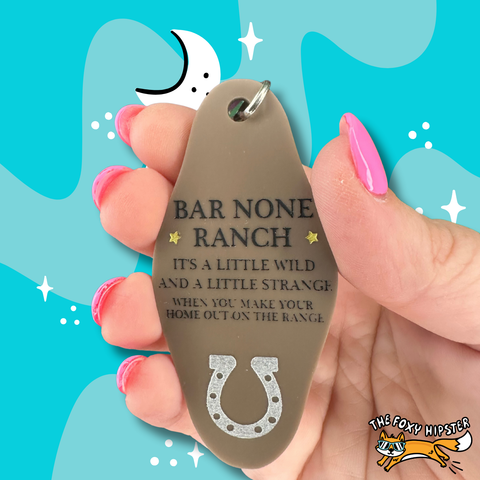 Hey Dude Bar None Ranch Keychain