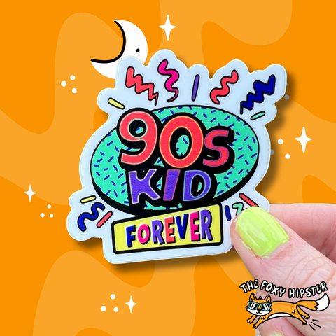 90’s Kid Forever Vinyl Sticker