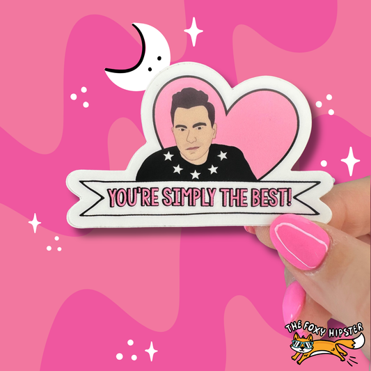 David Simply The Best Vinyl Sticker