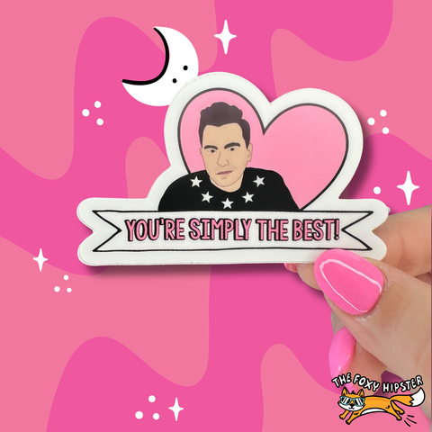 David Simply The Best Vinyl Sticker