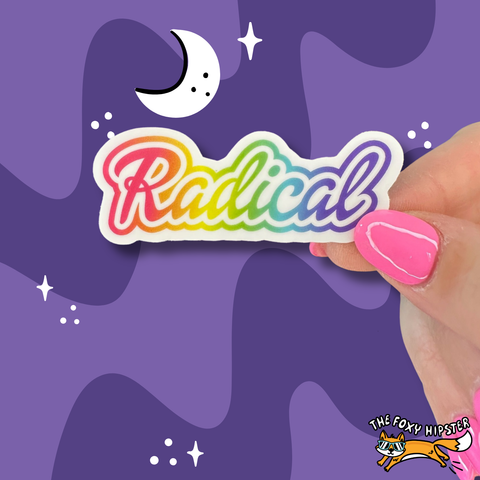 Radical 90’s Vinyl Sticker