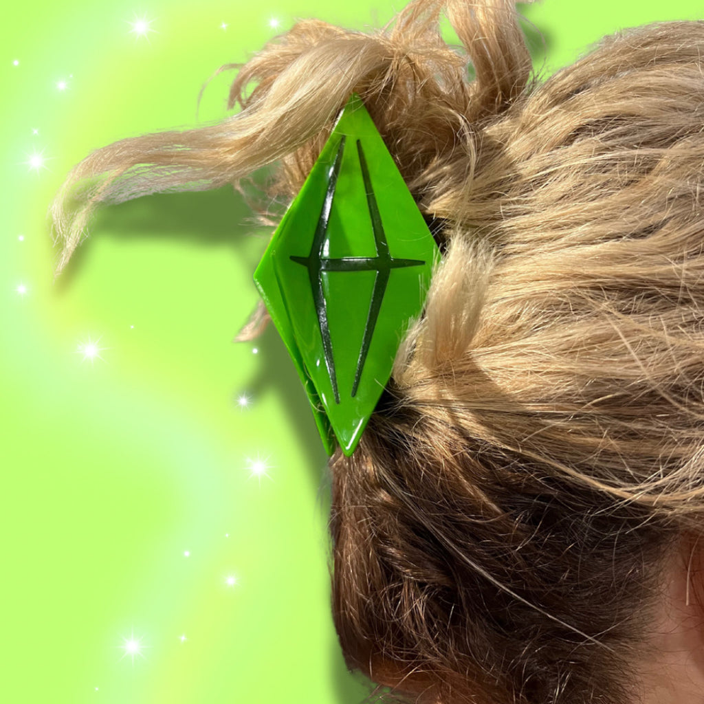 clip accessory fish hair sims 4 Sims Plumbob Hair Claw 12 cm – The Foxy Hipster