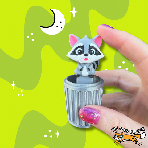 Raccoon Trash Panda Fidget Toy Clicker