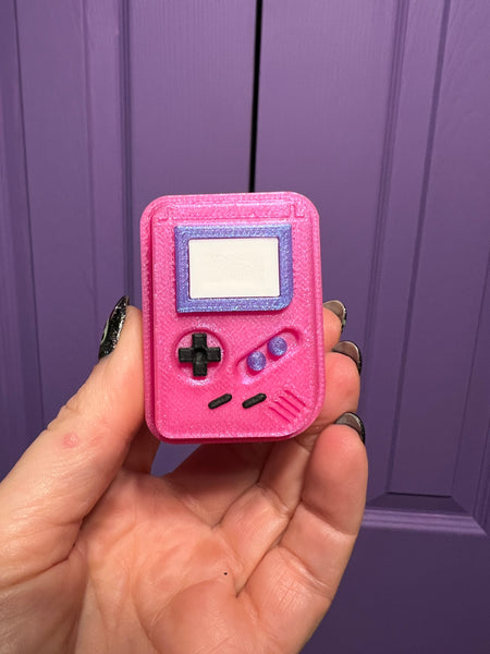 Pink Game System Fidget Toy Clicker Keychain Bag Charm