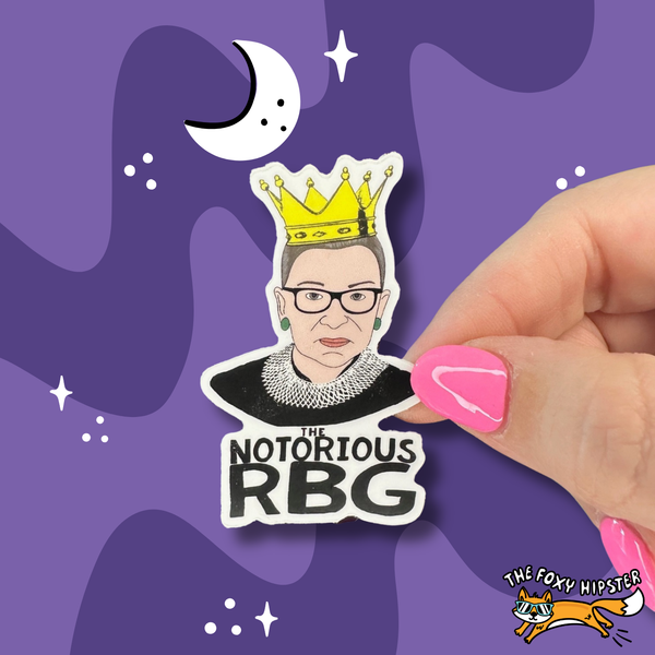 Ruth Bader Ginsburg Notorious RBG Vinyl Sticker
