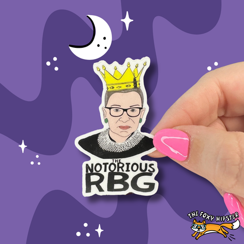 Ruth Bader Ginsburg Notorious RBG Vinyl Sticker