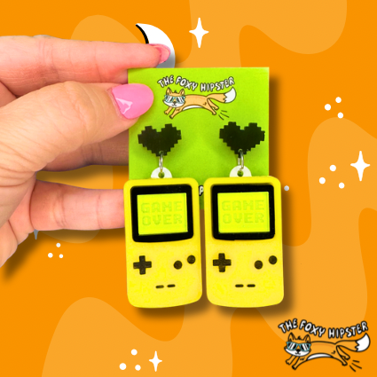 Game Boy Dangle Earrings