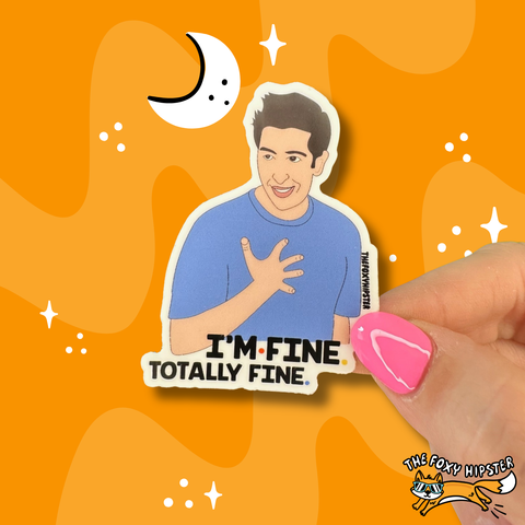 Ross Geller Friends Vinyl Sticker