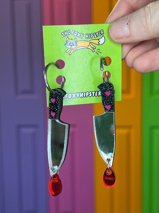 Knife Dangle Earrings