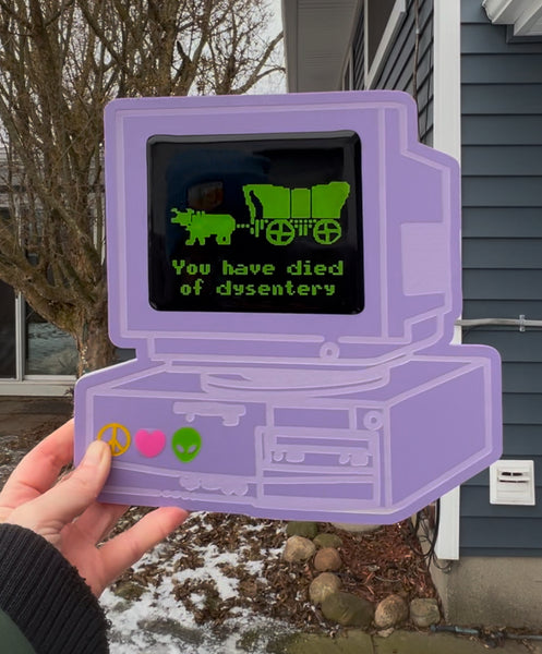 Retro 90's Computer Oregon Trail Wall Art