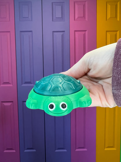 Turtle Childhood Sandbox Fidget Toy Clicker Keychain