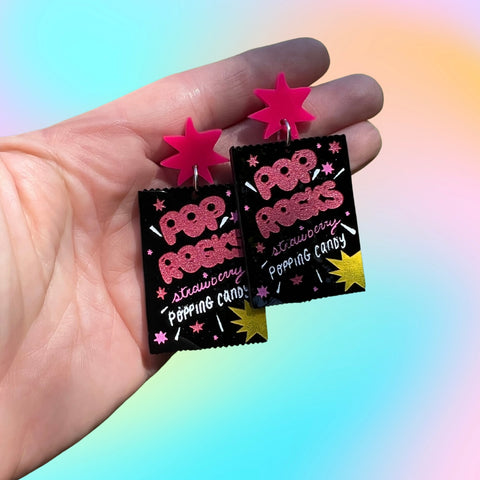 Pop Rocks Candy Dangle Earrings