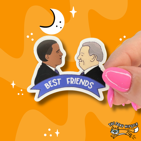 Obama and Biden Best Friends Vinyl Sticker