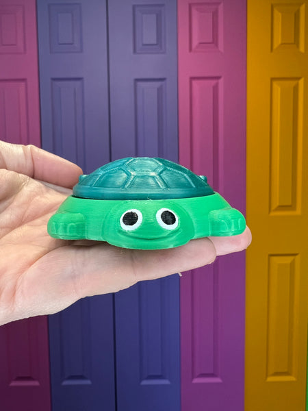 Turtle Childhood Sandbox Fidget Toy Clicker Keychain
