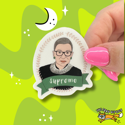 Ruth Bader Ginsburg Supreme Vinyl Sticker