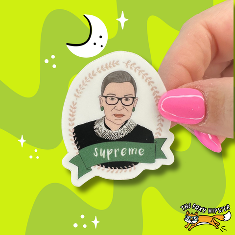 Ruth Bader Ginsburg Supreme Vinyl Sticker