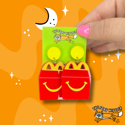 Happy Meal Dangle Earrings