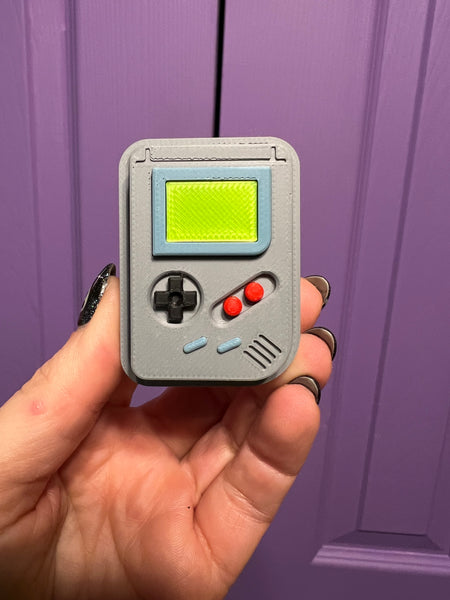 Gray Game System Fidget Toy Clicker Keychain Bag Charm