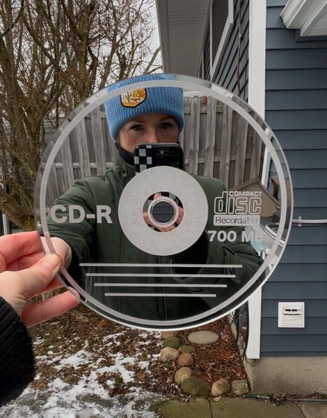 CD R Wall Art Mirror
