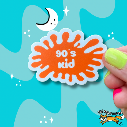 90’s Kid Splat Vinyl Sticker