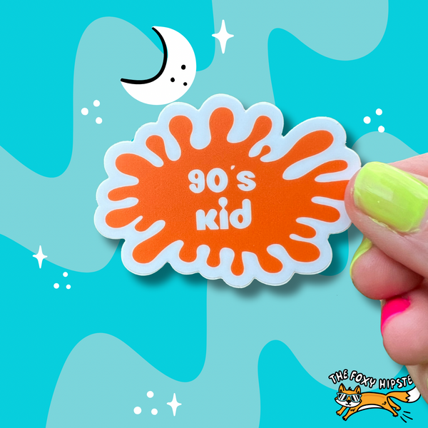 90’s Kid Splat Vinyl Sticker