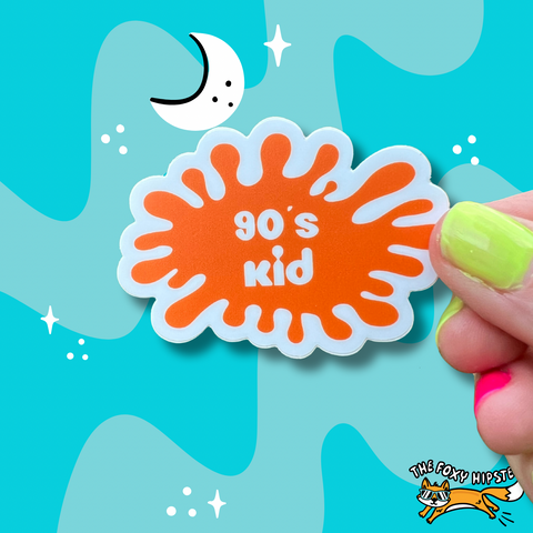 90’s Kid Splat Vinyl Sticker