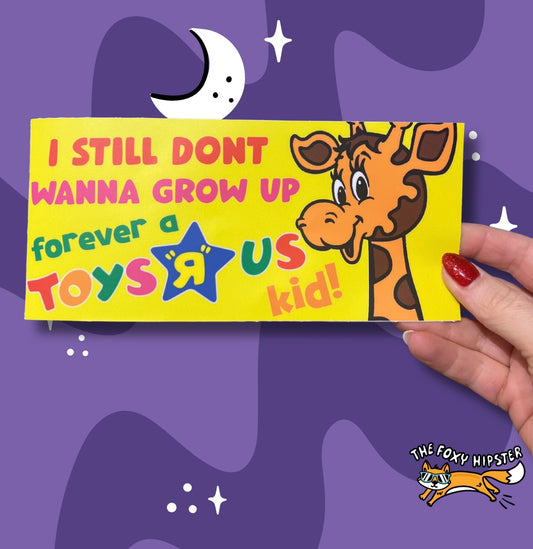 Toys R Us Funny Decal Bumper Sticker