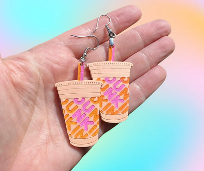 Dunkin’ Iced Coffee Dangle Earrings