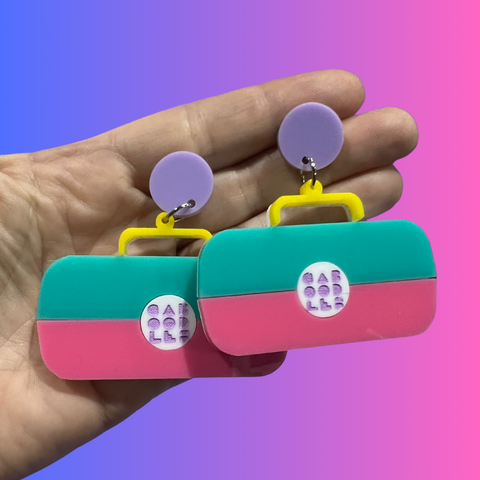 Caboodle 90’s Box Dangle Earrings