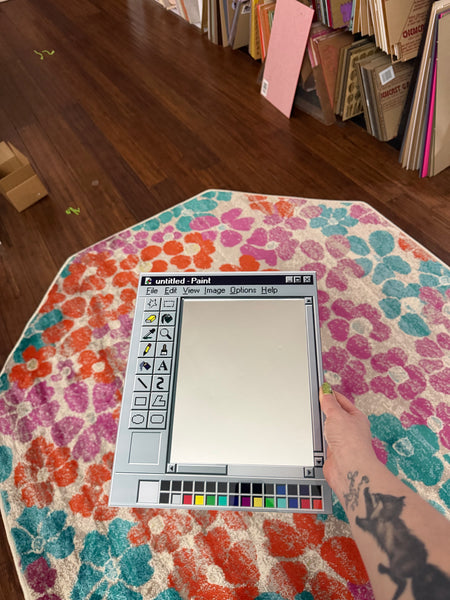 Paint 90's  Wall Art Mirror