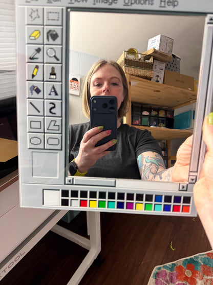 Paint 90's  Wall Art Mirror