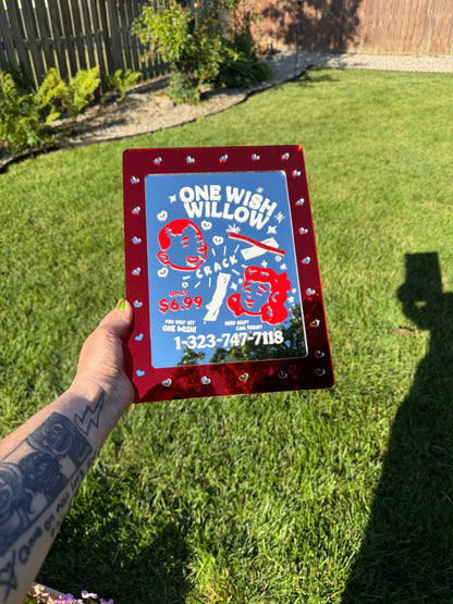 One Wish Willow Wall Art Mirror