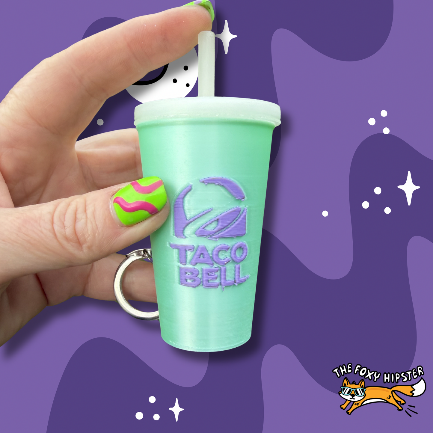 Baja Blast Fidget Clicker Keychain