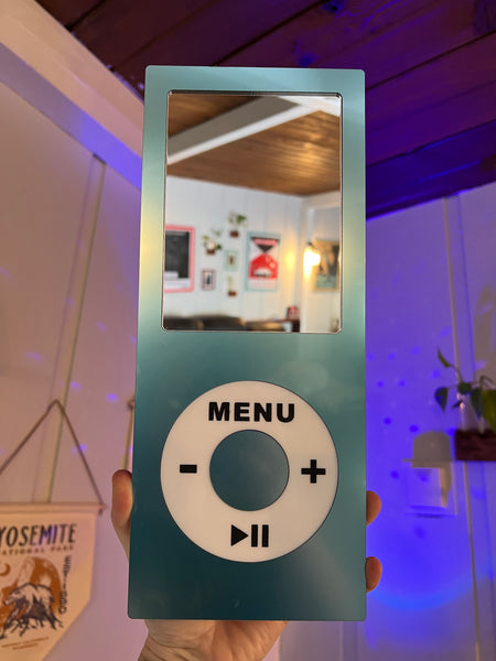 MP3 Shuffle 90’s Y2k Aesthetic Mirror